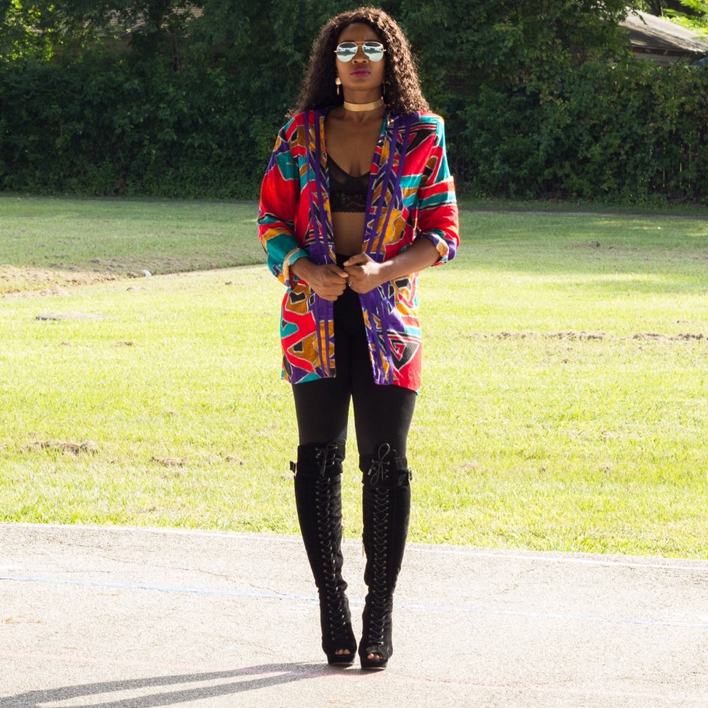 Multi color vintage women’s blazer